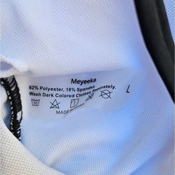 NWOT Meyeeka Womens Scoop Neck Cut Out Lace Up Back High Cut Monokini - Picture 9 of 14